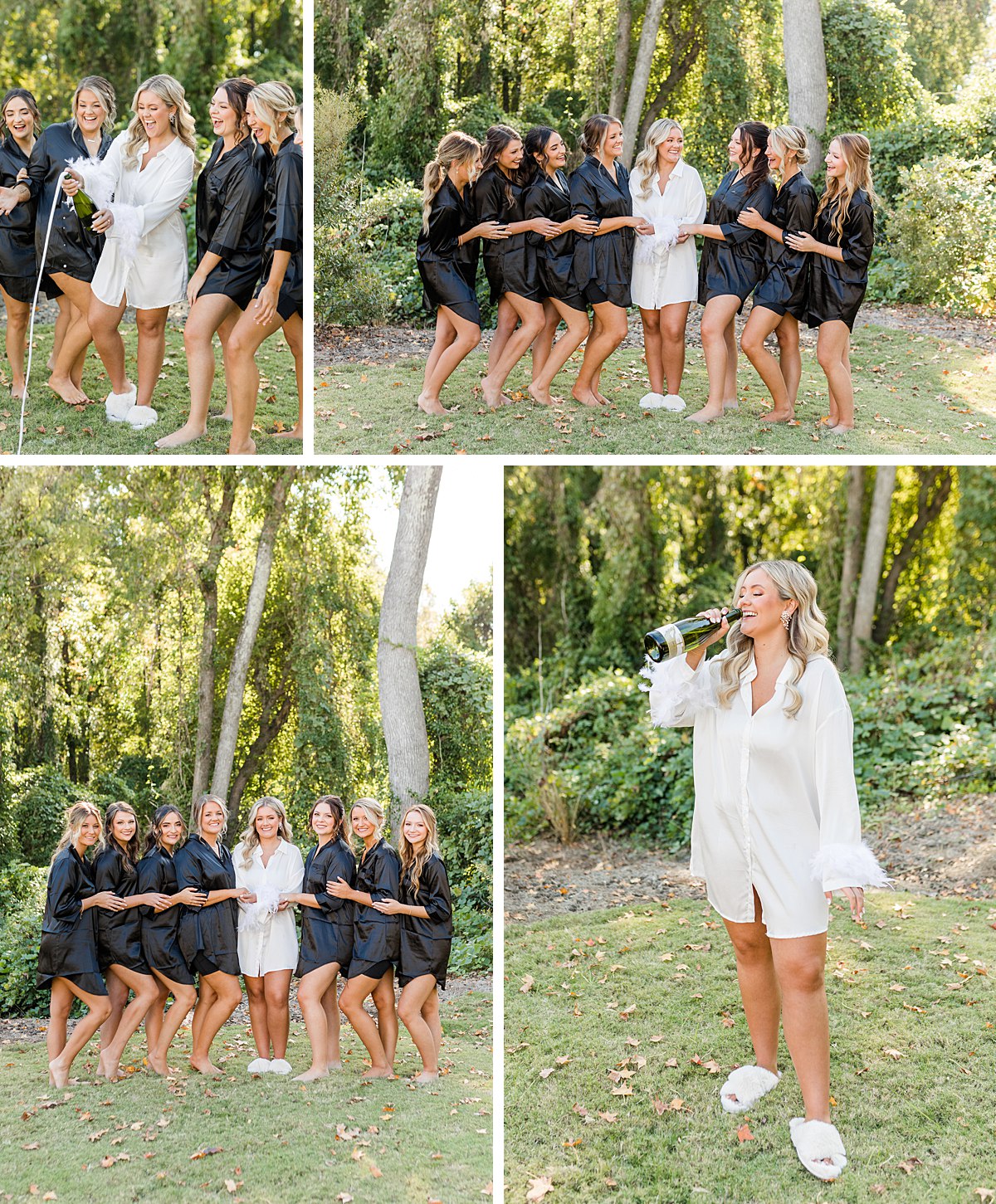 Bridesmaids Champagne Pop The Maxwell Raleigh NC Wedding