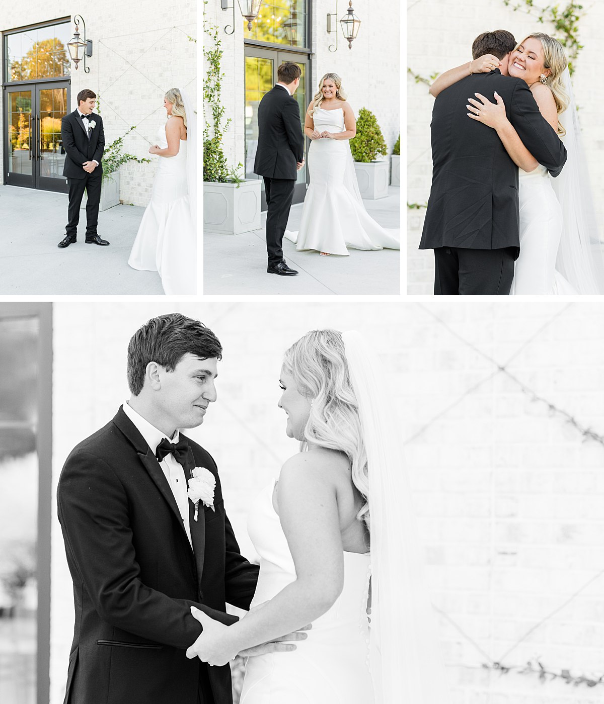 First Look The Maxwell Raleigh NC Wedding