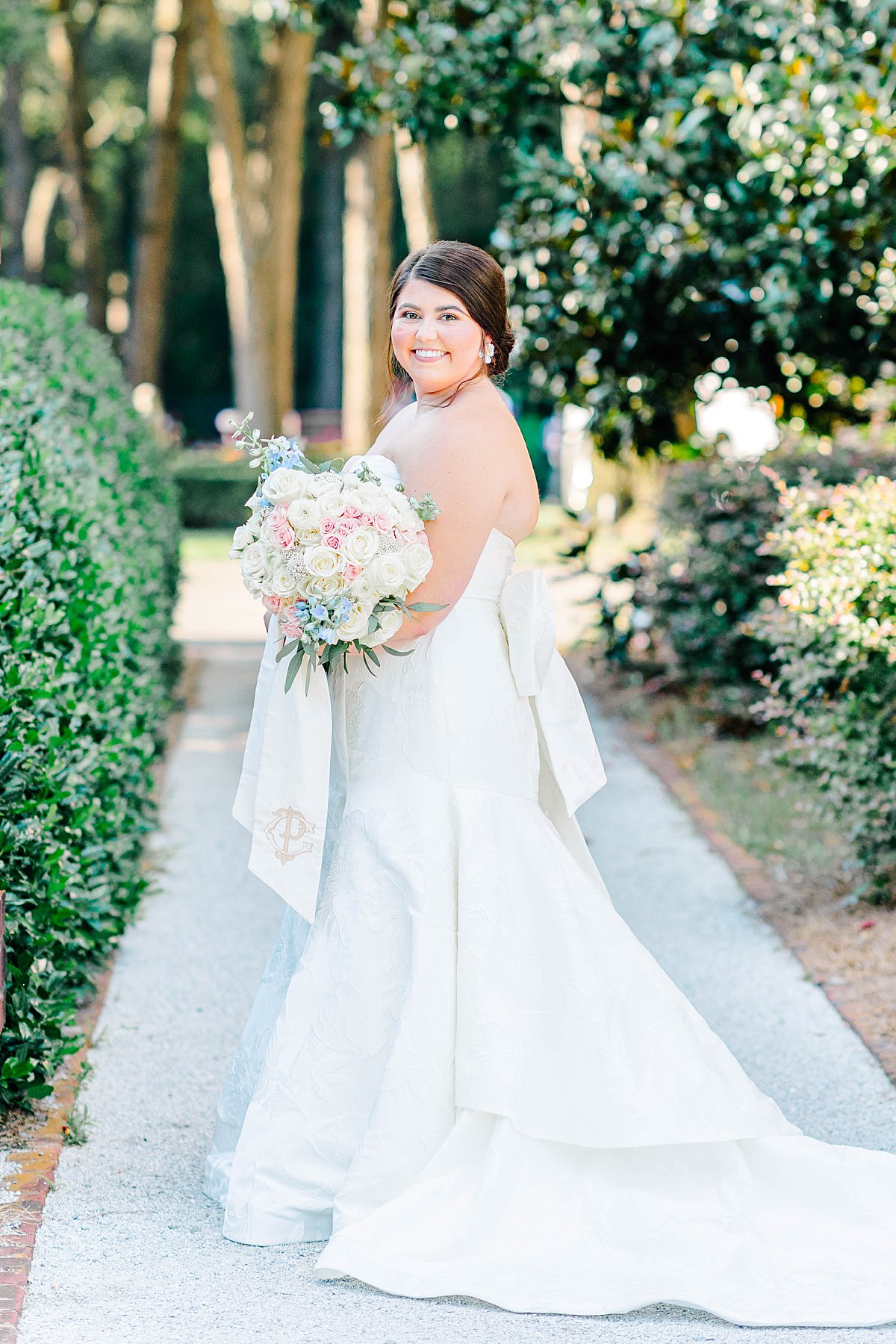 Traditional Southern Bridal Portraits at Britton Manor in North Carolina