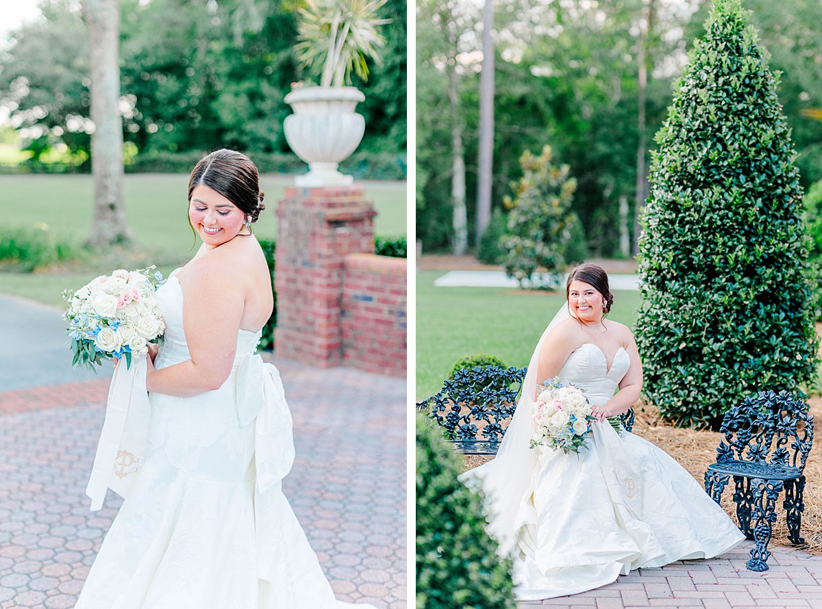 Southern Classy Bridal Portraits with Bridal Gown from Carolina Bridal World