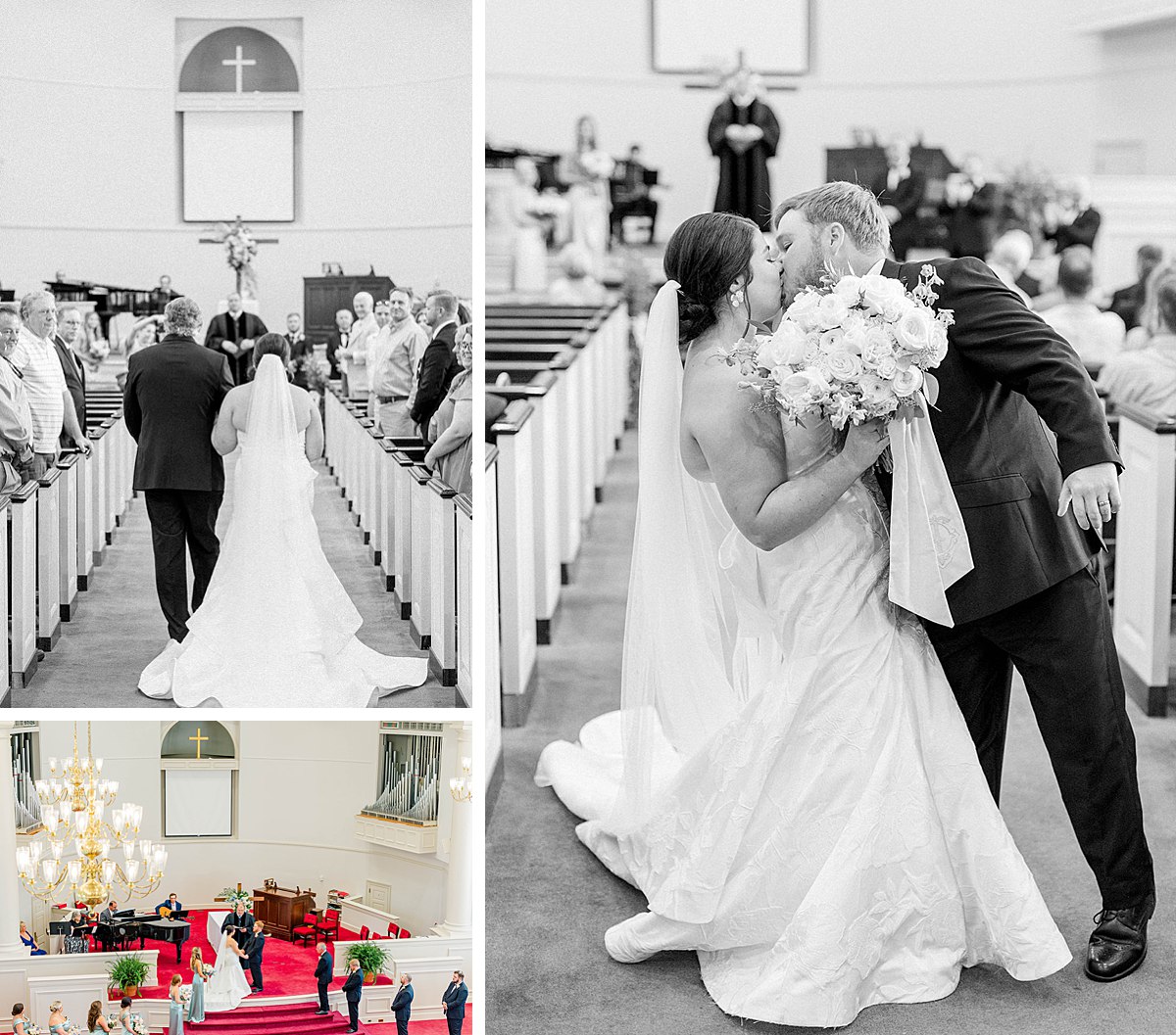 traditional church wedding in north carolina