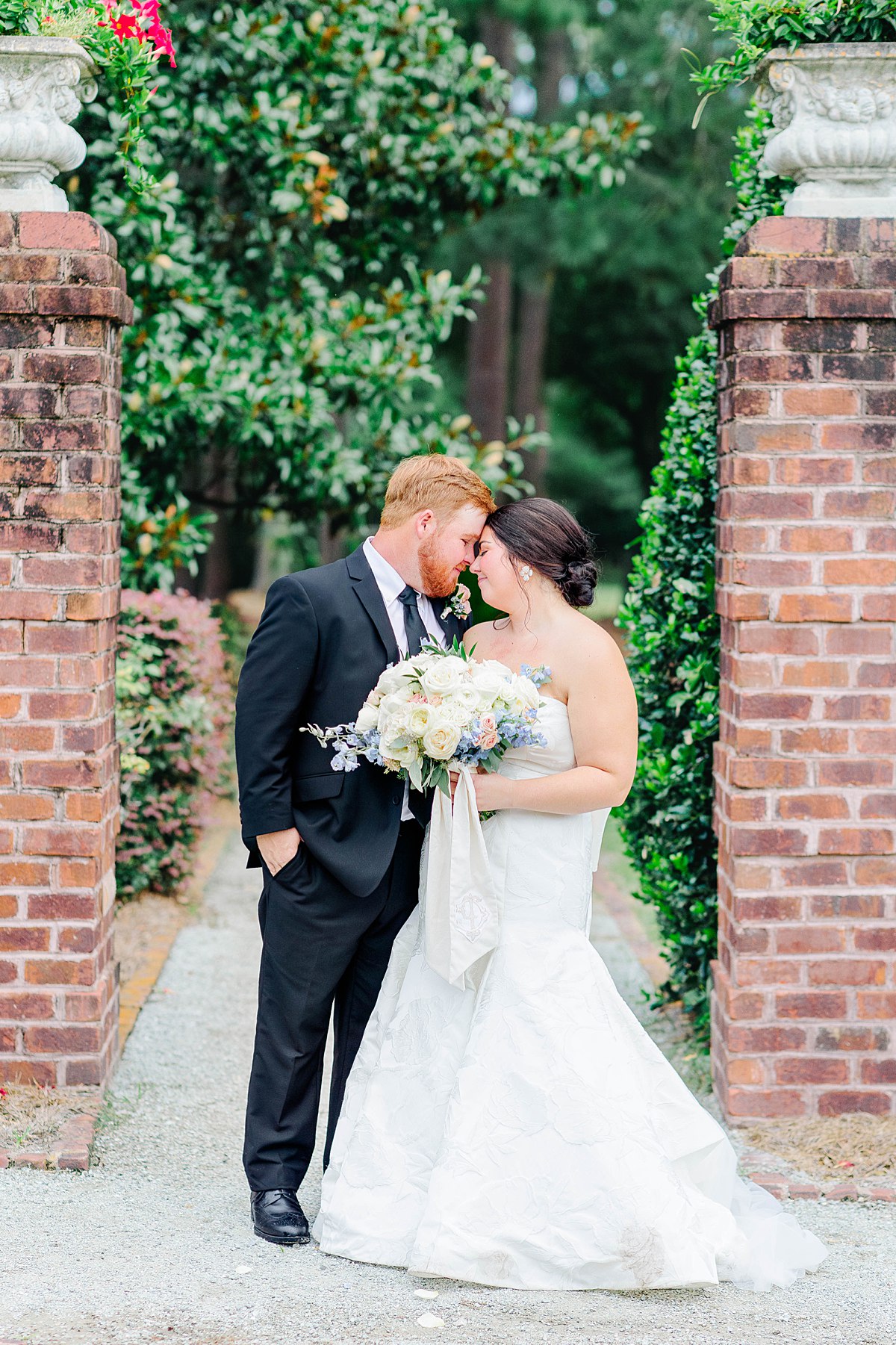 classic and timeless wedding portrait of bride and groom by kelsie zeagler photography