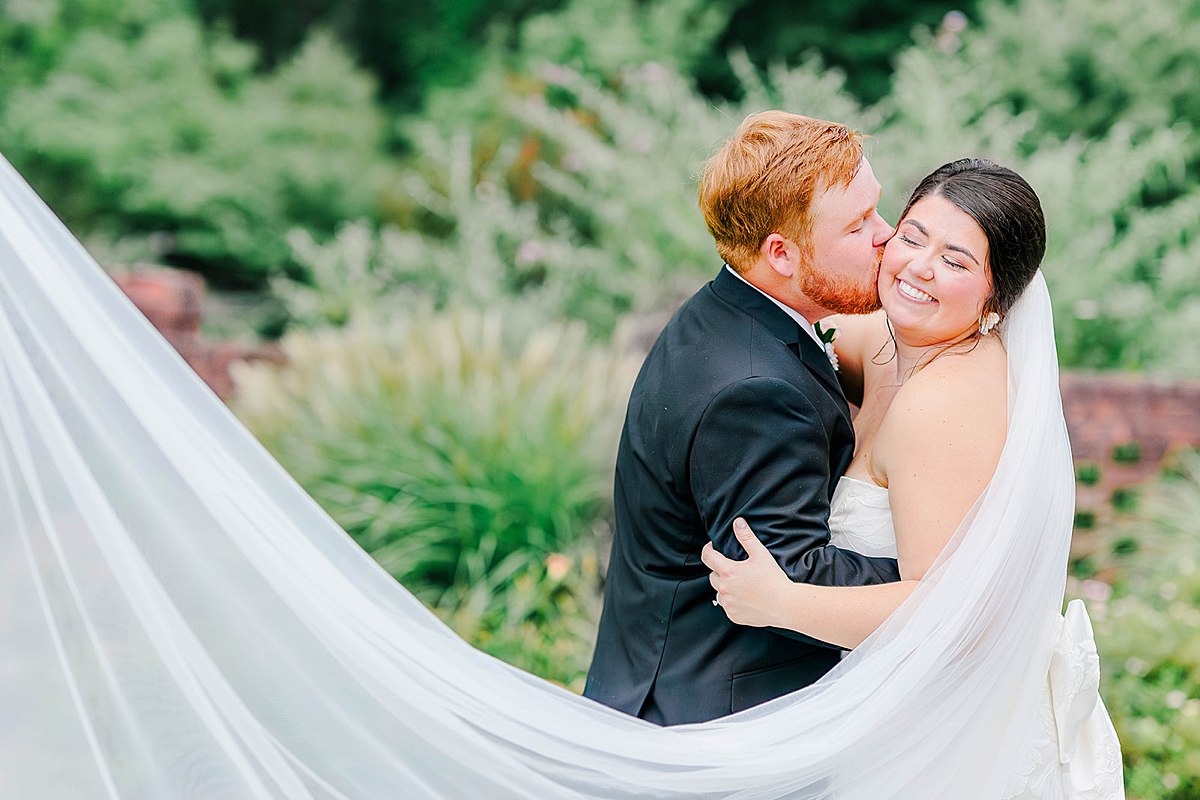 Bride and Groom Wedding Portraits at Britton Manor in North Carolina