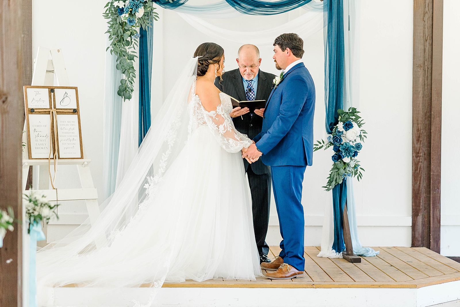 North Carolina fall wedding at The English Country Barn. 