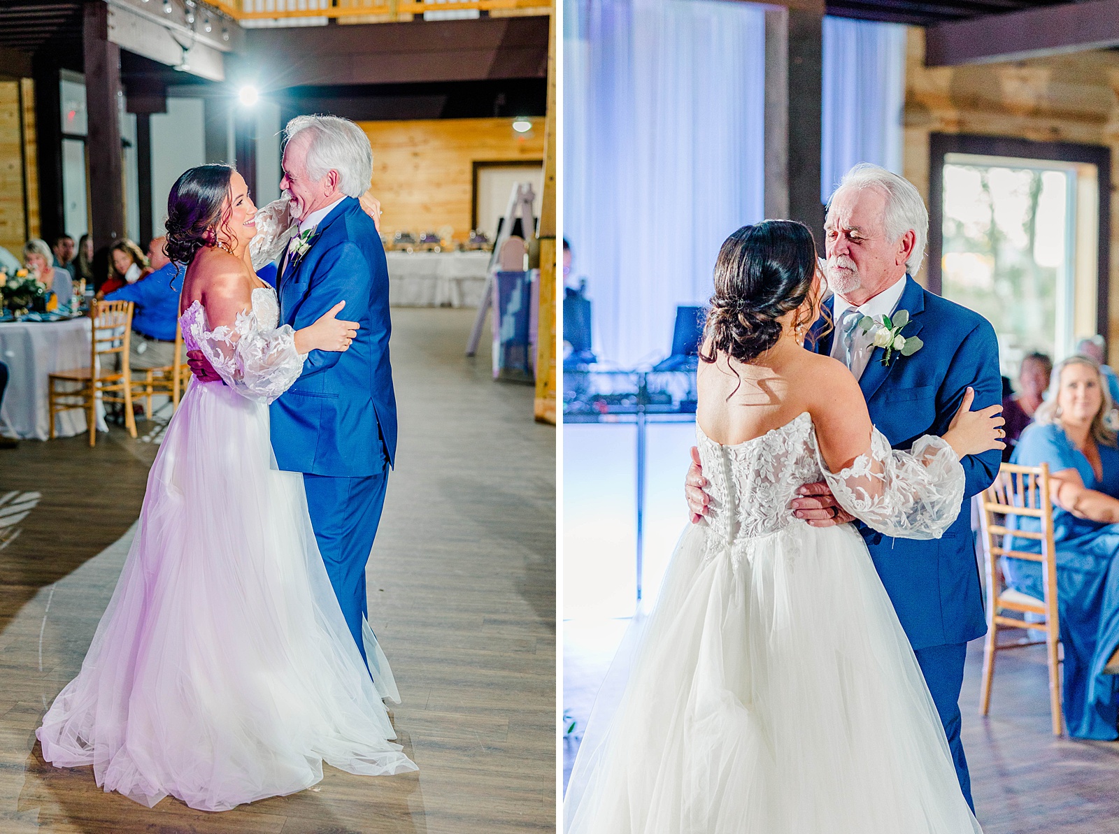 Father daughter dance at North Carolina wedding. Photography by Kelsie Zeagler. 