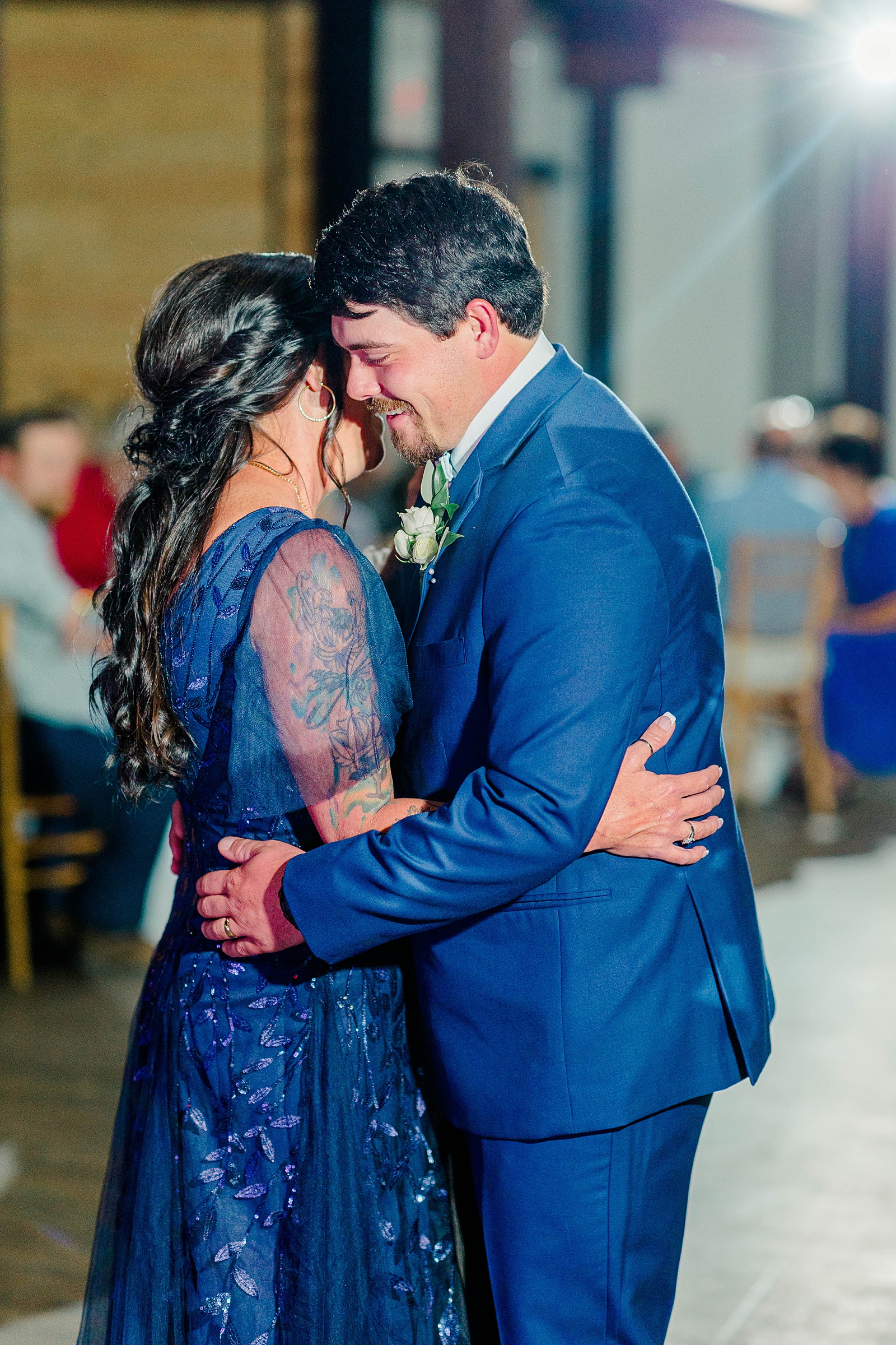 Mother son dance at the English Country Barn venue in North Carolina 