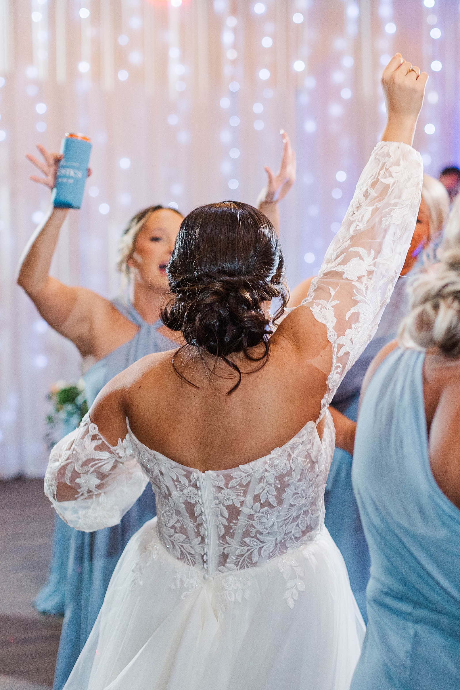 Bride dancing at her wedding reception. Photo by Kelsie Zeagler Photography 