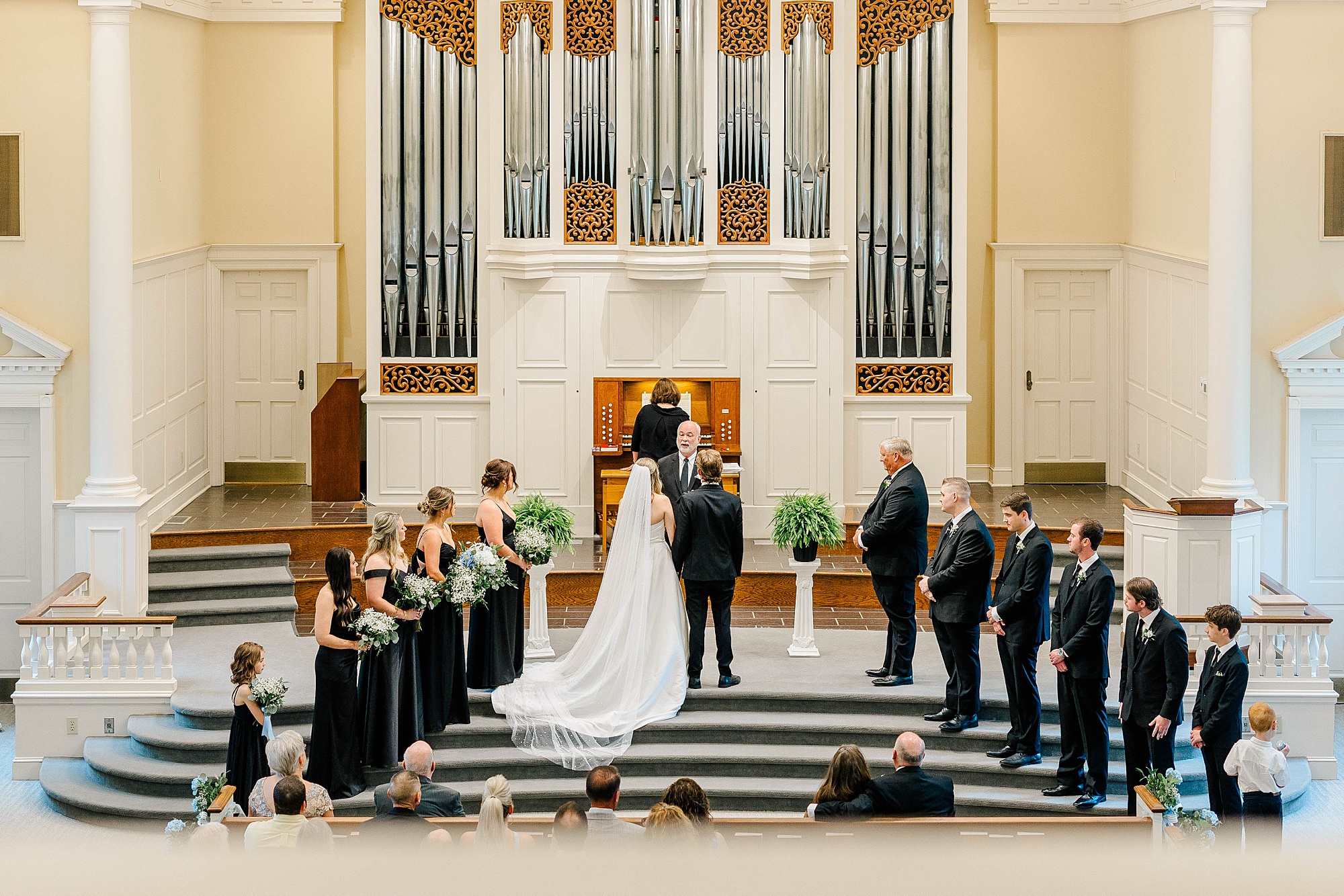 Wedding at Meredith College Chapel