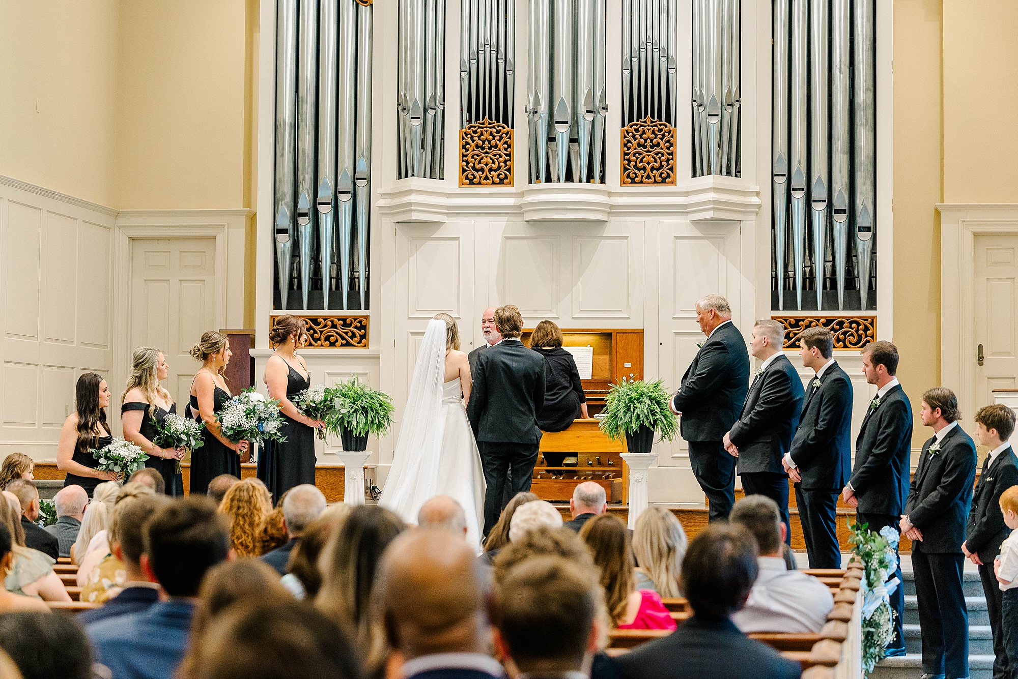 Wedding ceremony on Meredith College