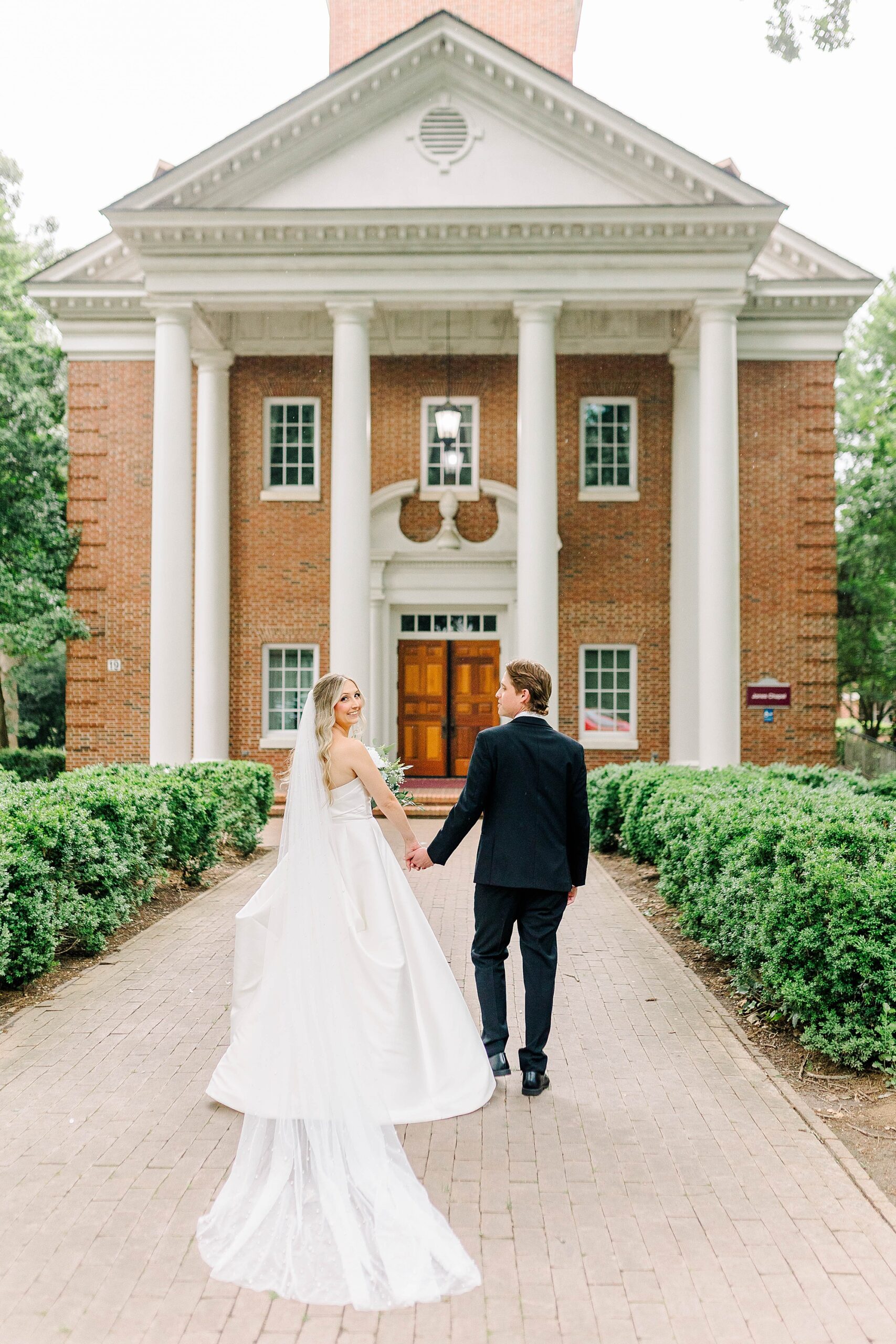 Wedding at the Meredith College campus